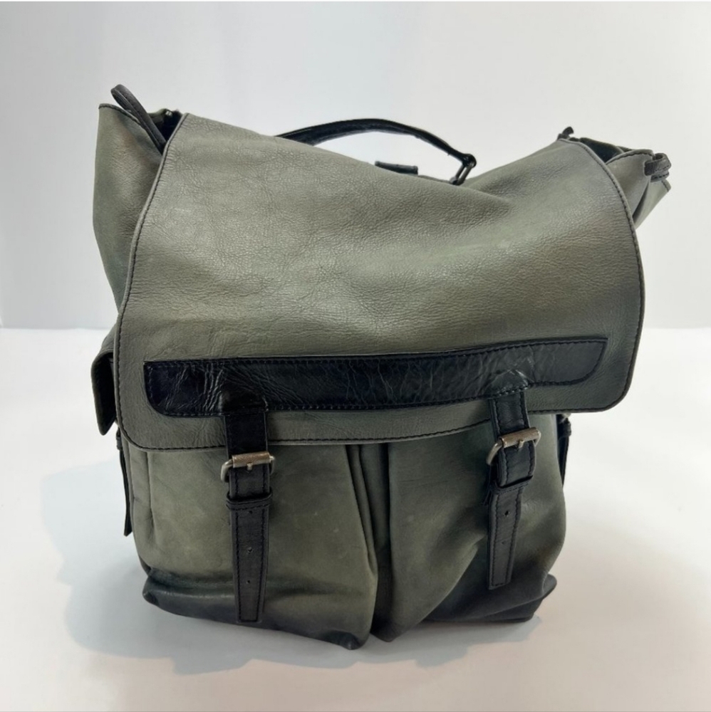 Free People We The Free Trailblazer Leather Backpack EUC